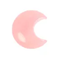 Natural rose quartz crystal crescent moon shape healing stone for home decor 3cm. - Rose Quartz / 30*30*10mm