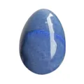 Uovo di pietra di cristallo blu naturale uovo yoni lucido liscio per esercizio kegel e decorazione - Aventurina Blu
