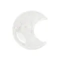 White crystal crescent moon gemstone raw mineral decor for office and home decoration sku - White Crystal / 30*30*10mm