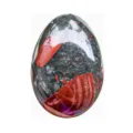 Pietra Naturale Cristallo Uovo Lucidato Minerale Gemma Kegel Esercizio Massaggio Variante - Pietra del Sangue Africana