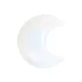 White opal crystal crescent moon gemstone decor smooth polished stone 3cm variant item - Opalite / 30*30*10mm