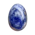 Uovo di cristallo di gemma naturale pietra minerale lucida superficie liscia - Sodalite Blu