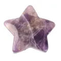Natural purple crystal star pocket stone healing gemstone meditation home decor item - Purple Crystal / 30x30x10mm