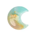 Crystal Crescent Moon Stone Healing Mineral Gemstone Office Decor Home Ornament Tabletop Gift - Amazonite / 30*30*10mm