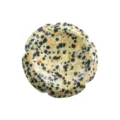 Pietra Naturale a Forma di Fiore Pietra da Palmo Cristallo Curativo Antistress Ufficio - Pietra Macchiata / 38*38*7mm