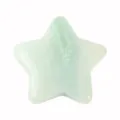 3CM Green Crystal Star Pocket Stone Jade Star Figurine Healing Gemstone Figurine Decor - Amazonite / 30x30x10mm