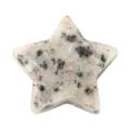 Natural crystal star gemstone pocket stone pentagram carving crystal mineral decor piece 3cm - Natural Stone / 30x30x10mm