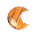 Natural tiger eye crystal stone crescent moon carving, polished mineral gemstone home decor. - Tiger's Eye / 30*30*10mm