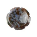 Pietra da pollice in cristallo naturale agata pietra antistress campione minerale ufficio. - Agata Indiana / 38*38*7mm
