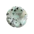 Pietra di cristallo naturale fiore pietra da palmo minerale per ufficio antistress e decorazione. - Blu di Tianshan / 38*38*7mm