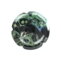 Pietra da pollice in cristallo verde fiore naturale pietra d'ansia campione minerale ufficio - Pietra di Passero / 38*38*7mm