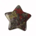 Natural gemstone star pocket stone polished mineral crystal star decoration variant. - Dragon Blood Stone (30*30*10mm)