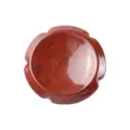 Pietra della preoccupazione fiore cristallo agata rossa, pietra da pollice antistress. - Rosso Floreale / 38*38*7mm