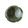 Pietra d'agata cristallo pietra da pollice forma fiore minerale decompressione ufficio - Agata Muschiata / 38*38*7mm
