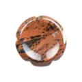 Pietra preoccupazione fiore cristallo lucido naturale pollice gemma minerale decoro variante - Ossidiana Mogano / 38*38*7mm