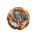 Pietra da pollice in agata naturale fiore cristallo palmo ufficio antistress minerale - Agata Pazza / 38*38*7mm