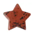 Red crystal star pocket stone gemstone pentagram healing crystal decoration 3cm SKU - Picasso Jasper (30*30*10mm)