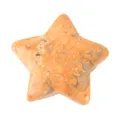 3cm natural stone star pocket crystal gemstone carved energy crystal home decor yellow - Crazy Lace Agate (30*30*10mm)