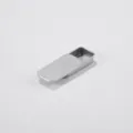 Mini silver sliding metal tin box storage container 50x25x10mm for small items pills - 50*25*10mm / Silver