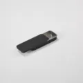 Black slide metal tin box 80x34x12mm portable storage container for small items pills mints - 80x34x12mm / Black