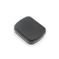 Mini boite de rangement metallique noire pour bonbons a la menthe et petits objets portables - Avec Charnière Noir Mat / Noir Mat