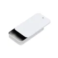 Boîte en fer blanc coulissante blanche pour pilules bonbons cotons-tiges petits objets. - 110x60x16mm / Blanc Brillant