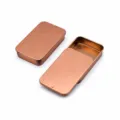 Ροζ Χρυσό Συρόμενο Μεταλλικό Κουτί 80x50x15mm Μικρό Δοχείο Αποθήκευσης για μικροαντικείμενα - 80*50*15 mm / Ροζ χρυσό