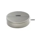 Round metal tinplate box container with 168mm diameter and 50mm height for storage. - D168*50mm Silver (Full Box of 54 Pcs) / Silver