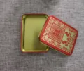 Chinesische Hochzeit Süßigkeiten Zinn Box rot gold doppeltes Glück Elster Design tragbare Geschenkbox - Stülpkarton / 95*70*25mm