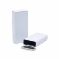 Portable white metal tin box mint gum storage container minimalist rectangular case 48x22x100mm - Flip Lid / 48*22*100mm / Glossy White