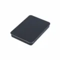 Black sliding metal tin box, compact 112x80x14mm storage container for small items and pills. - 112x80x14mm / Black