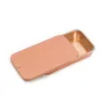 Boîte de rangement coulissante en métal, petit contenant pour pilules et bijoux, or rose. - 60*34*10mm or rose