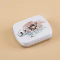 Kreative frische Blumen kleine Metall Aufbewahrungsdose mit Deckel für Süßigkeiten und Kleinteile. - Seerosen