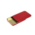 Boite en Fer Coulissante Rangement Metal Rouge Or Petit Conteneur de Poche pour Bijoux - Rouge