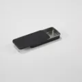 Black sliding metal storage tin box, portable pocket case for small items 95x55x18mm. - 95x45x14mm / Black