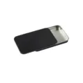 Boite metallique coulissante portable, conteneur de stockage noir mat pour petits objets. - Noir