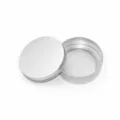 Silver round metal tin can storage box, D85x25mm portable container variant for small items. - D85*25mm Silver (Full Box of 200 Units) / Silver