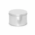 Round silver metal tin box storage container D90x60mm for candy gifts jewelry organizer. - D90*60mm Silver (Full Box of 100 Units) / Silver