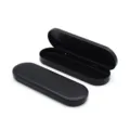 Scatola di latta ovale nera opaca, custodia portatile in metallo per strumenti e accessori. - 178x58x18mm / Nero Doppio Lato