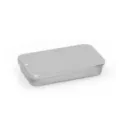 Boite en metal coulissante argente et portable pour bricolage, cosmetiques et petits objets. - 60x34x10mm / Argent Mat