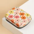 Kleine blumige Blechdose Dosenbehälter für Schmuck Süßigkeiten Haarspangen Metall Box. - Kleine Gelbe Blume / 60x47x15mm