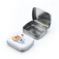 Mini Blechdose Aufbewahrungsbox mit Katzen Motiv, tragbarer Metalldosen Behälter für Schmuck - Zwei Mäuse