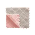 Thickened double-sided coral fleece cleaning cloth, soft absorbent dish towel for kitchen use. - 14x25cm / Random Color