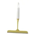 Mini silicone squeegee for bathroom countertop and glass cleaning, compact cleaning tool wiper. - Single Pack / Forsythia Yellow