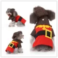 Mignon animal de compagnie chien costume capuche rouge vetement de fete pour chiot vetements - SDZ103 rouge