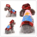 Costume de chien cape rouge drôle vêtement mignon pour petits animaux et chiots. - SDZ108 rouge