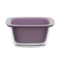 Cesta de drenaje de doble capa multifuncional cocina lavado verduras fruta colador - Púrpura