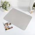 Graue Haustier-Kühlmatte, atmungsaktive Sommer-Hundematte mit geometrischer Textur. - 40x30cm (Empfohlen für Haustiere unter 1 kg) / Grau