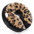 Inflatable dog recovery collar soft plush pet Elizabethan neck cone for healing after surgery. - USA Flag Blue