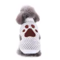 Pull-over tricoté chaud pour chien et chiot avec motif de patte mignon, vêtement d'hiver. - S (3-4 jin) / Pull MYD85 brodé patte de chien